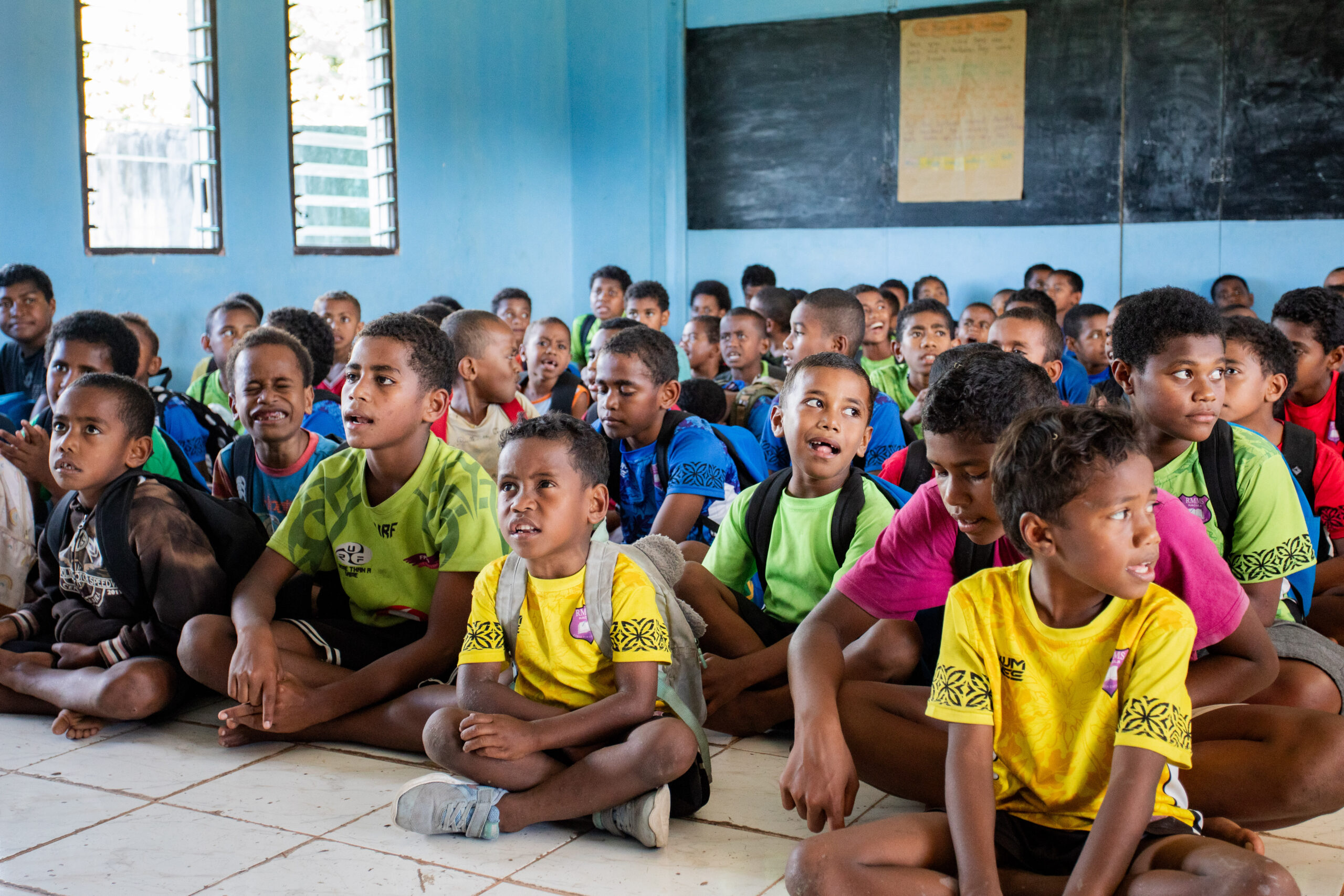 Village visit - school kids